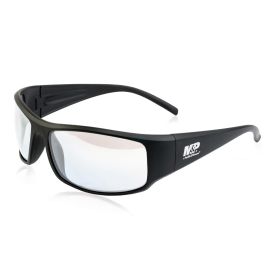 M&P Thunderbolt Full Frame Shooting Glasses â€“ Black Frames/Clear Mirror Lenses