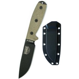 ESEE â€˜ESEE-4â€™ 4.5â€³ Fixed Blade Knife (Green)