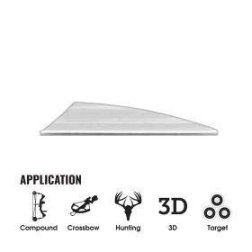 Tac Vanes Driver 2.25â€ Vane White (100 pack)