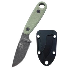 ESEE Izula-II 2.875â€³ Fixed Blade Knife (Black Oxide/Light Green)