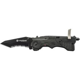 Smith & Wesson 3.5" Spring Assisted Folding Pocket Knife & Rescue Tool