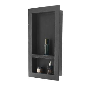 VEVOR Shower Niche, 16 x 28 x 4 inch Recessed Wall Niche with Movable Divider Shelf, Modern Soap & Shampoo Storage Organizer, Square Corners
