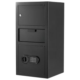 VEVOR 3.6 Cubic Feet Drop Safe, Large Capacity Front Drop Slot Safe Box with Digital Keypad