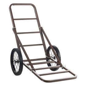 VEVOR Deer Cart, 300 LBS Capacity Folding Game Cart, Deer Cart Game Hauler with Big Rubber Wheels & Ergonomic Handle, Heavy-Duty Game Cart Access