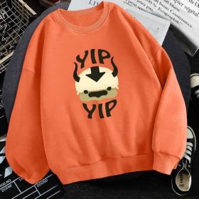 Man New Fleece Sweatshirts Avatar The Last Airbender (Option: Orange-2XL)