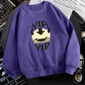 Man New Fleece Sweatshirts Avatar The Last Airbender (Option: Purple-2XL)