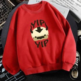 Man New Fleece Sweatshirts Avatar The Last Airbender (Option: Red-XL)