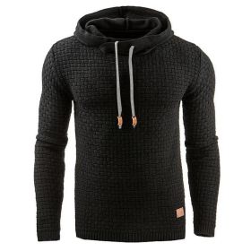 Men's hoodies sweater (Option: Black-XL)