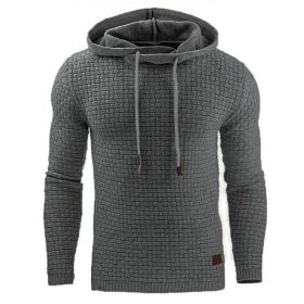Men's hoodies sweater (Option: Dark Gray-3XL)