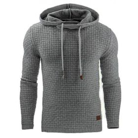 Men's hoodies sweater (Option: Light Gray-L)