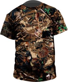 Standing Pine  Outdoor Collection T-shirt,  Day-Pine pattern|Short sleeve (Option: 2XL)