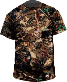 Standing Pine  Outdoor Collection T-shirt, Shadow-Pine pattern|Short Sleeve (Option: Xlarge)